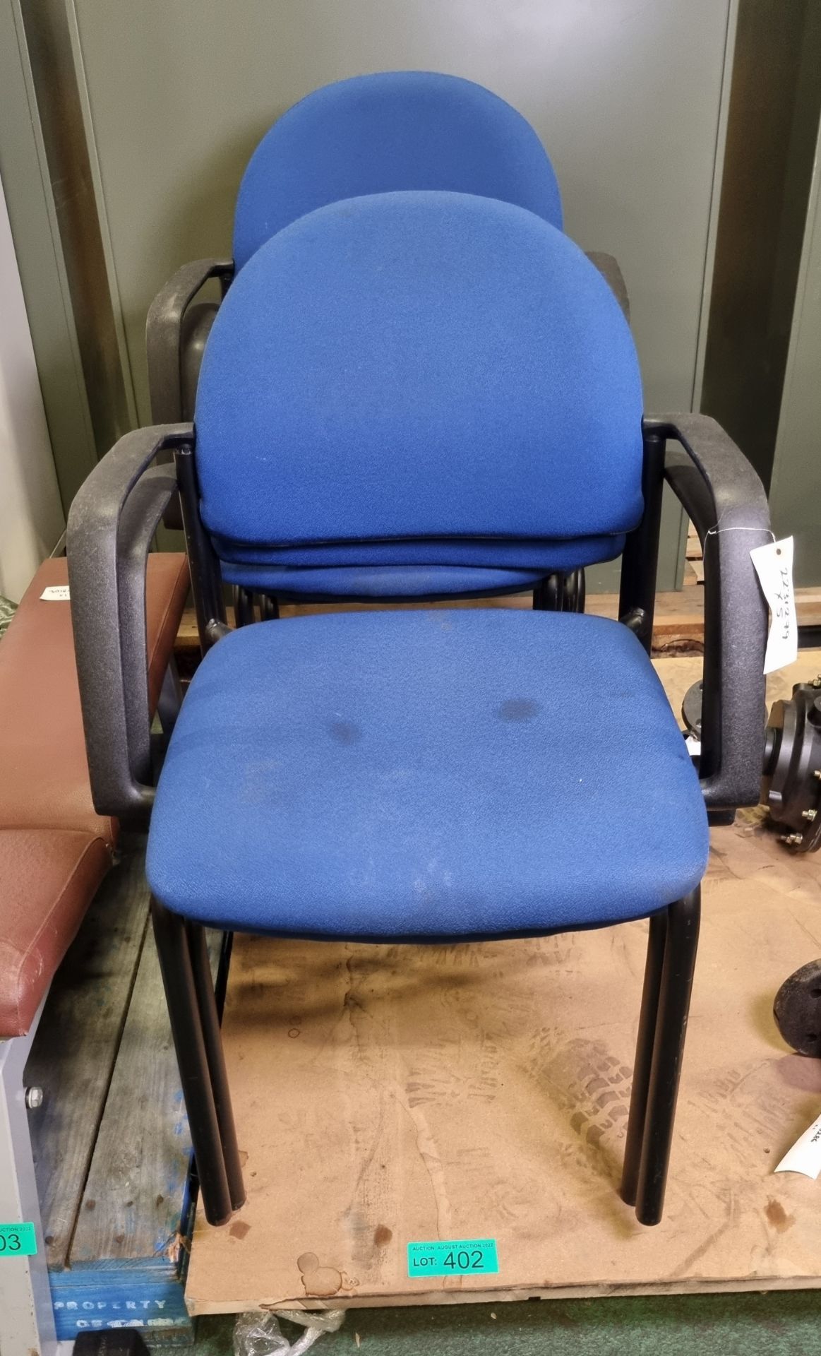 5x Stacking chairs 7110-99-3540513-YS005 L 60 x W 60 x H 86 cm - Image 2 of 3