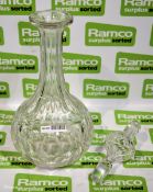 Crystal glass decanter