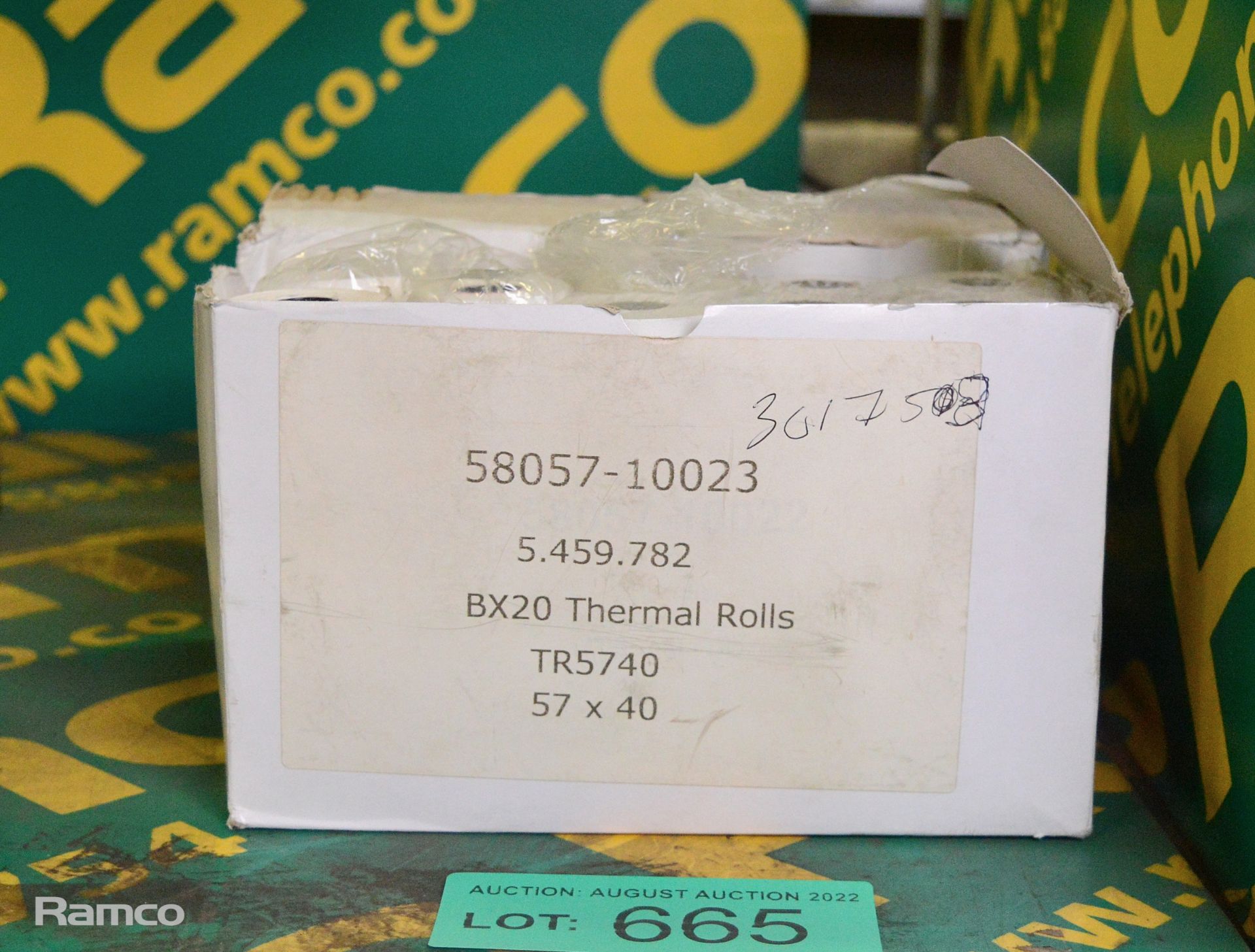 2x boxes of thermal till rolls - BX20 57x40