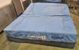 2x Nissen Safety Crash Mat Mattresses - L2500 x W2000 x H500mm