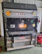 Icon heavy duty industrial baler - model 1150004 - serial 0210IOM011 - DOM 10 08 02 - 415V - 10 HP -