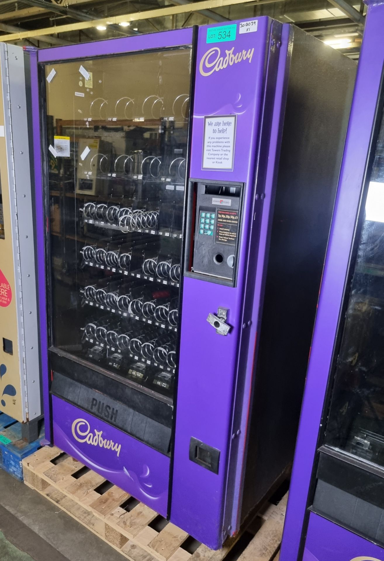 Automatic Product SNACKSHOP123C refrigerated vending machine - NO KEYS - Image 2 of 4