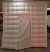 Inflatable Photo Booth with LED lights - Approx 2.9m x 2.9m x 2.9m