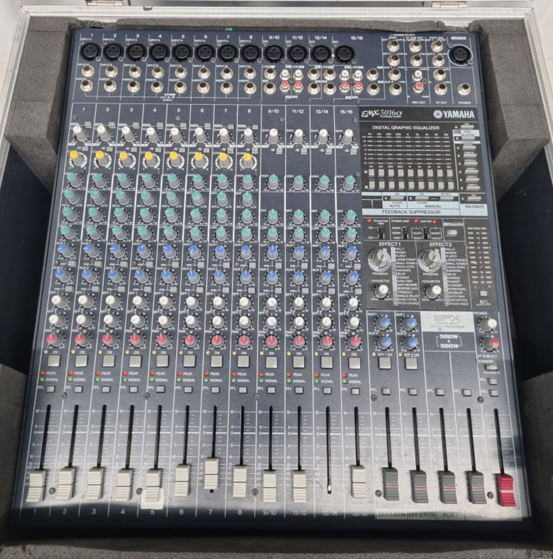 Yamaha EMX5016CF Powered Mixer - Serial No. BSCSX01010 - Image 2 of 5