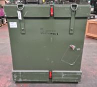 3x Wooden Shipping crates - External Dimensions L119 x W119 x H135cm