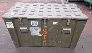 2x Plastic Shipping crates - External Dimensions L120 x W65 x H67cm