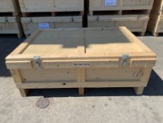 1x Wooden Shipping crate - External Dimensions - L122 x W89 x H43