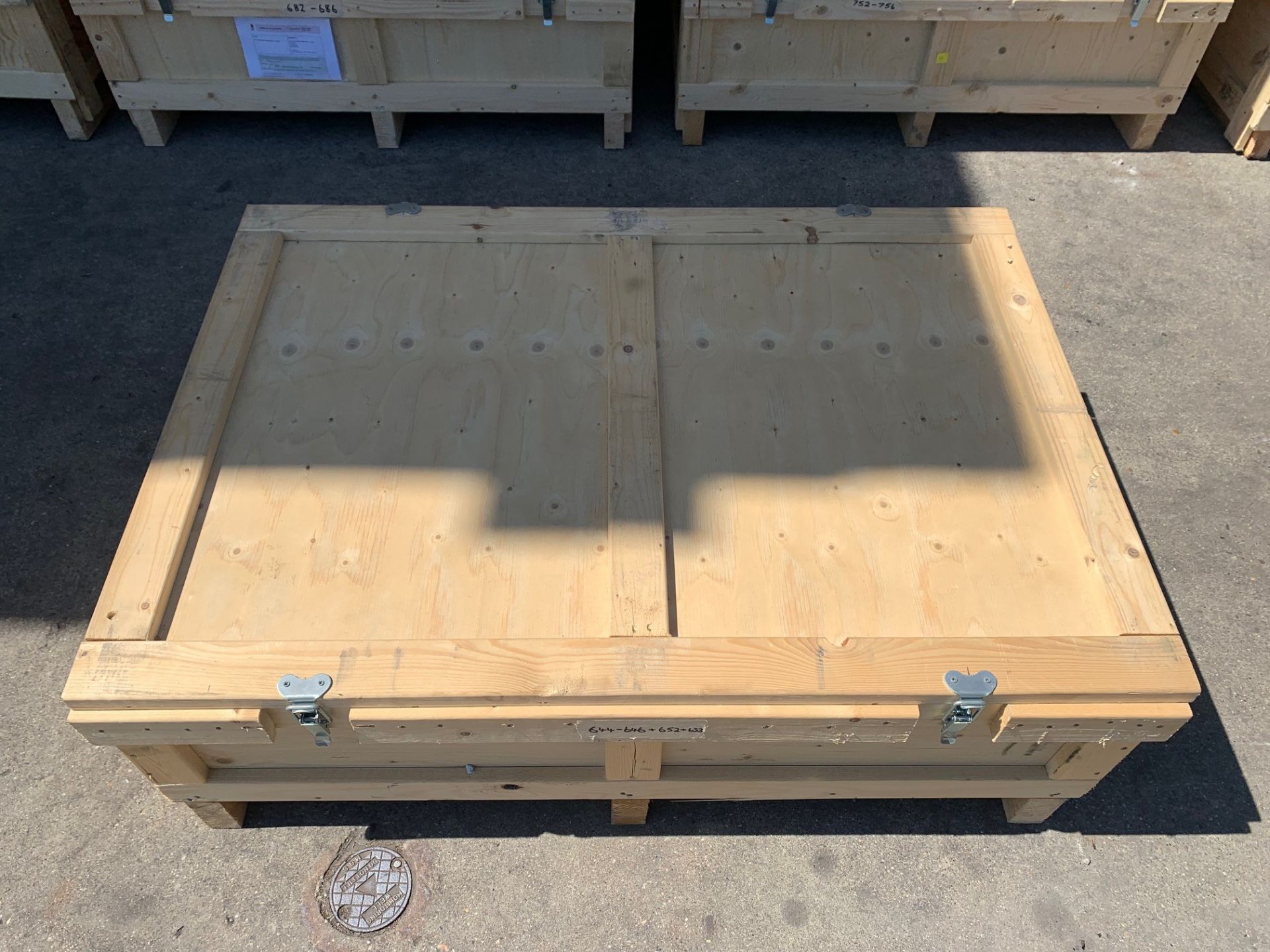 5x Wooden Shipping crates - External Dimensions - L122 x W89 x H43 - Image 2 of 7