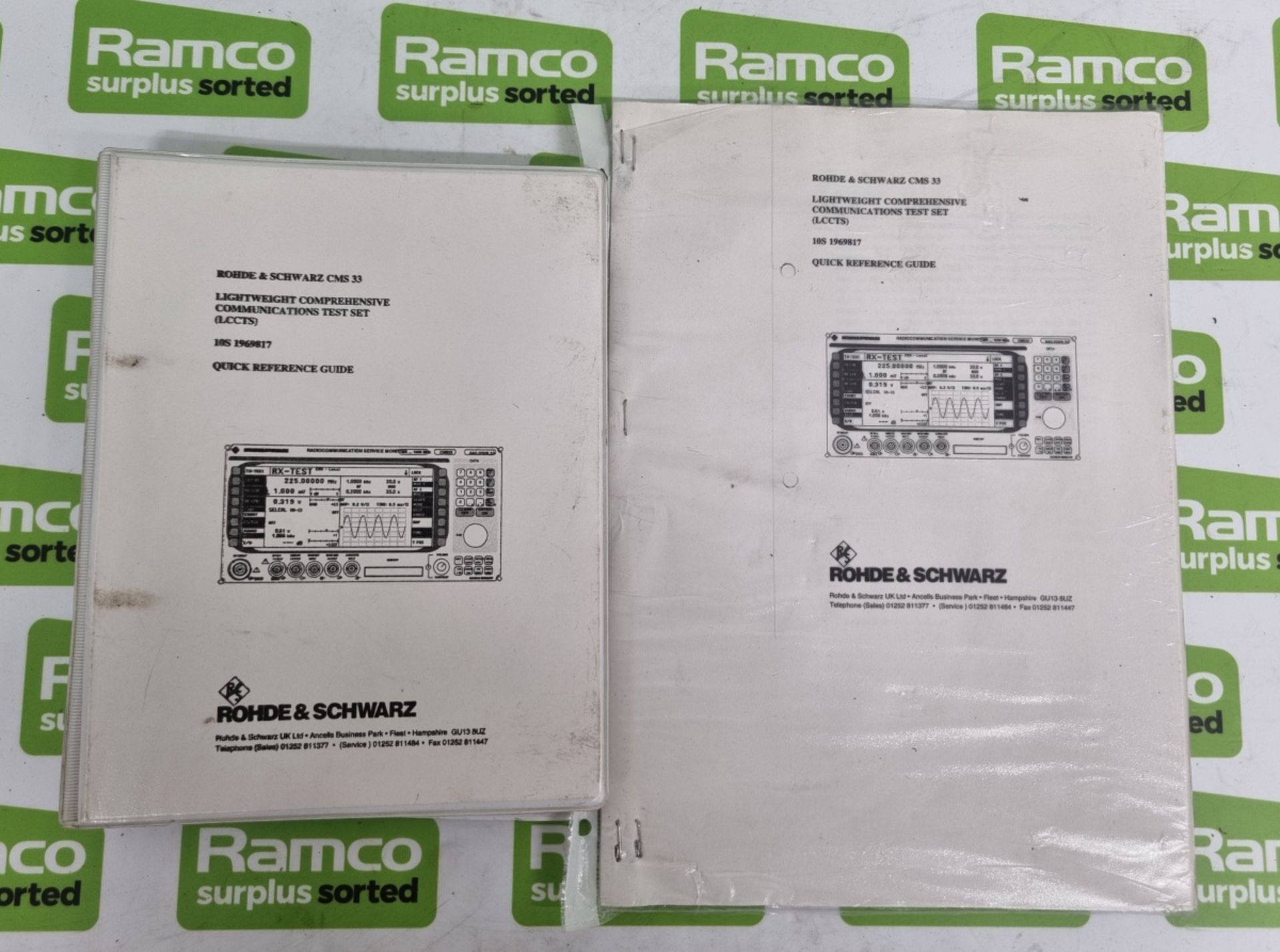 Rohde & Schwarz CMS33 Radiocommunication Service Monitor 0.4 - 1000mhz - 840.0009.34 with carry case - Image 8 of 14