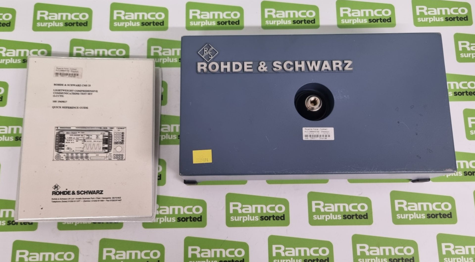 Rohde & Schwarz CMS33 Radiocommunication Service Monitor 0.4 - 1000mhz - 840.0009.34 with carry case - Image 11 of 12