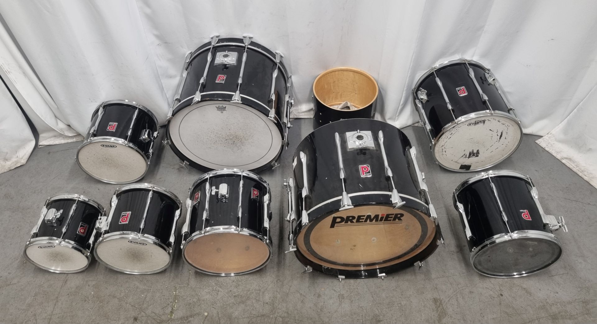 2 x incomplete premier drum kits/ shells and hardware - Image 2 of 31