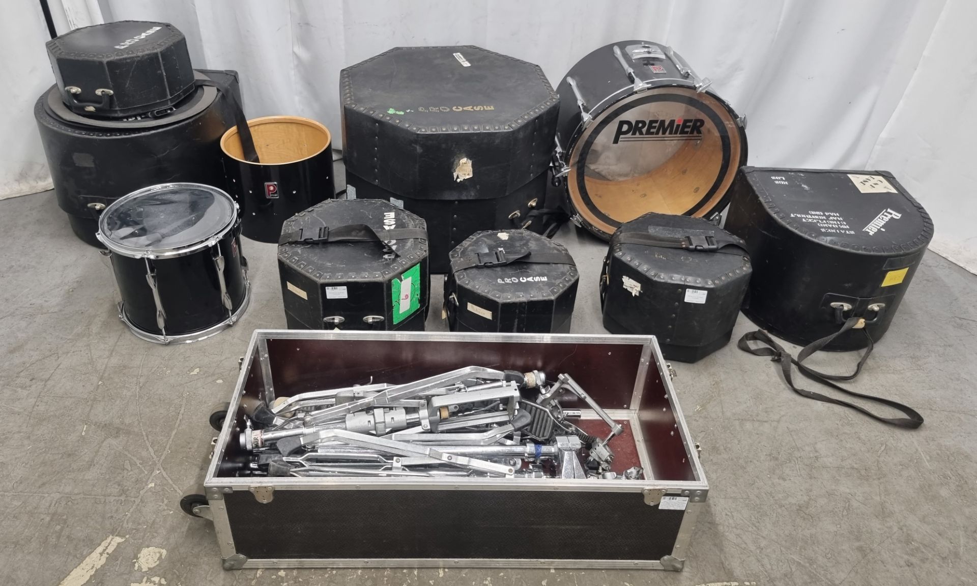 2 x incomplete premier drum kits/ shells and hardware - Image 23 of 31