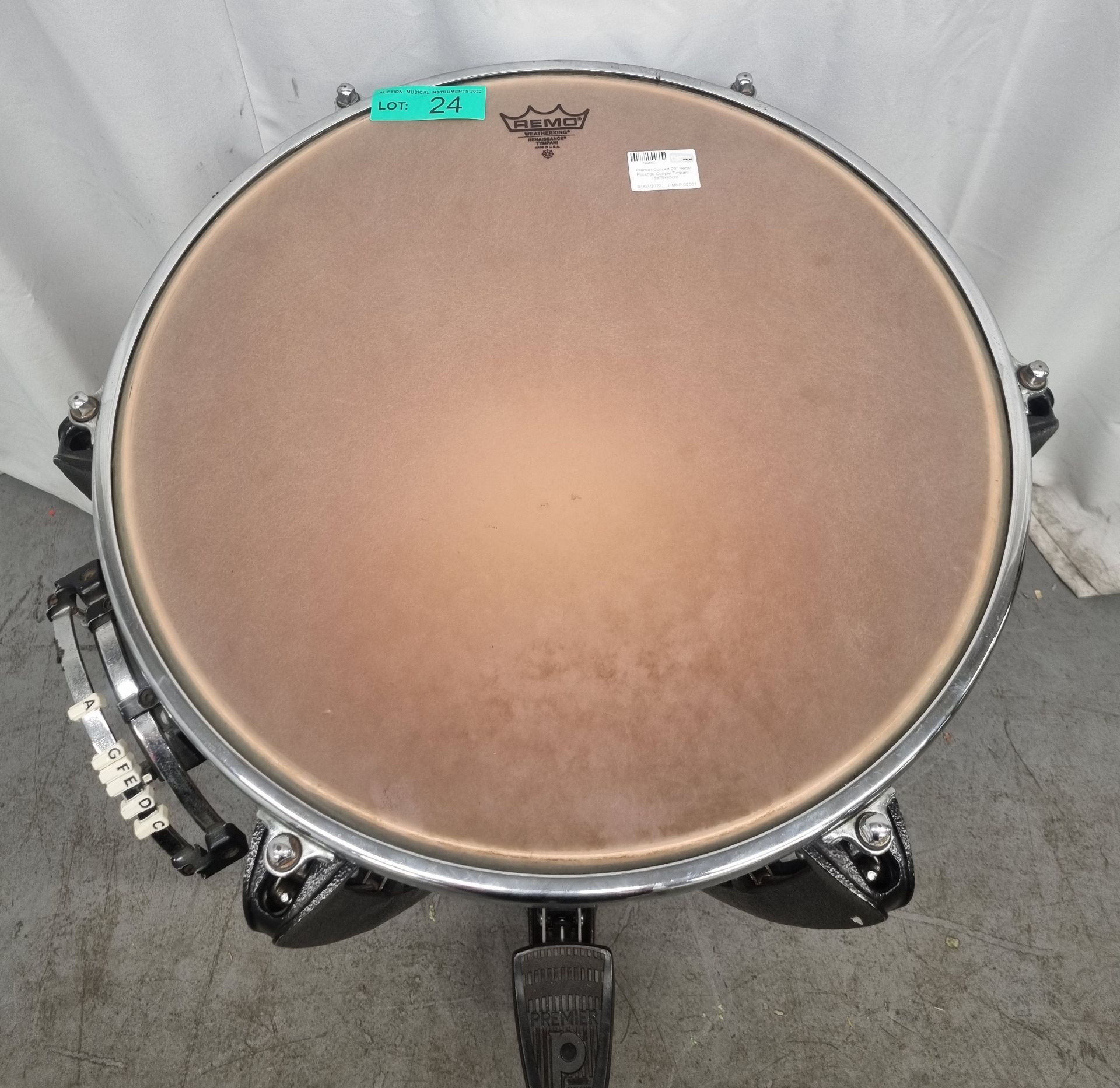 Premier Concert 23" Pedal Polished Copper Timpani - Image 2 of 10