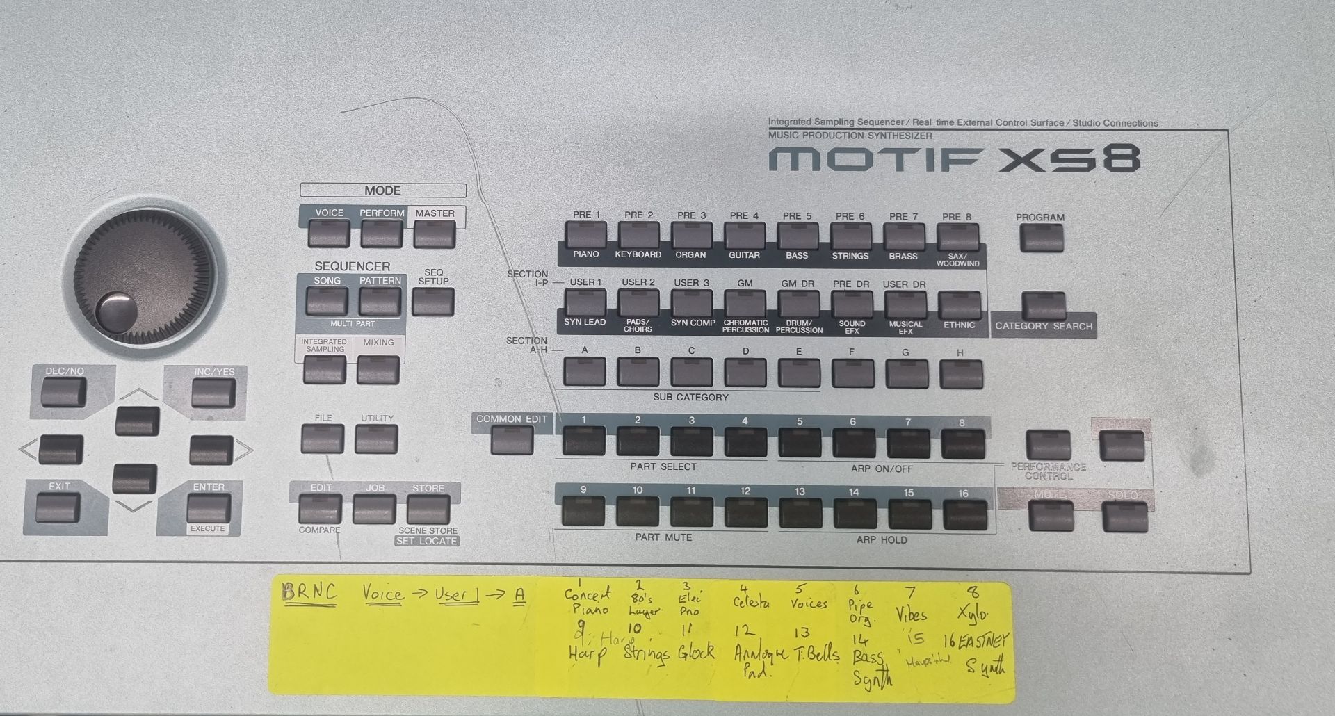 Yamaha MOTIF XS8 88 Keyboard - Image 4 of 9