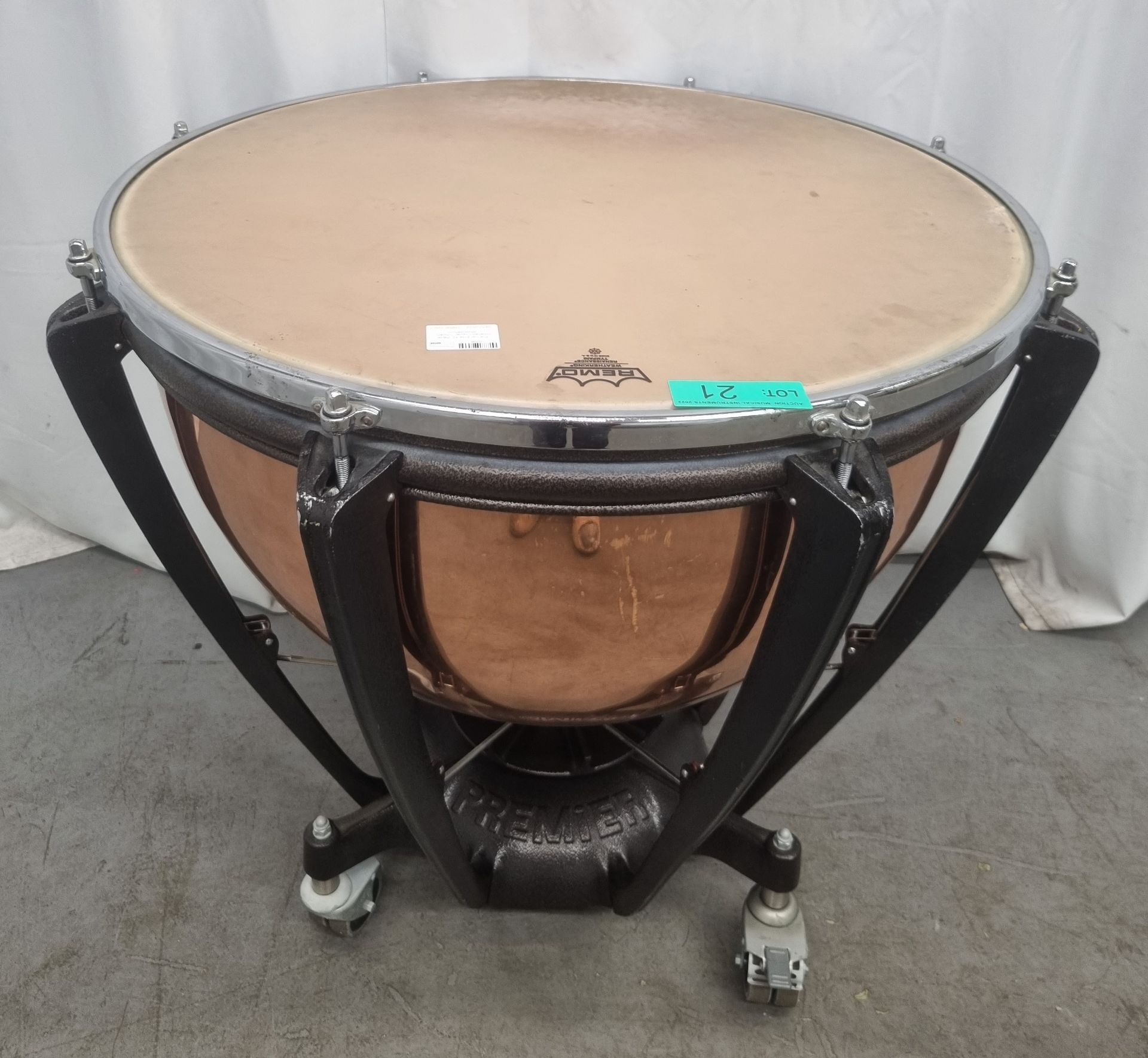 Premier Elite 32" Pedal Polished Copper Timpani - Image 10 of 12