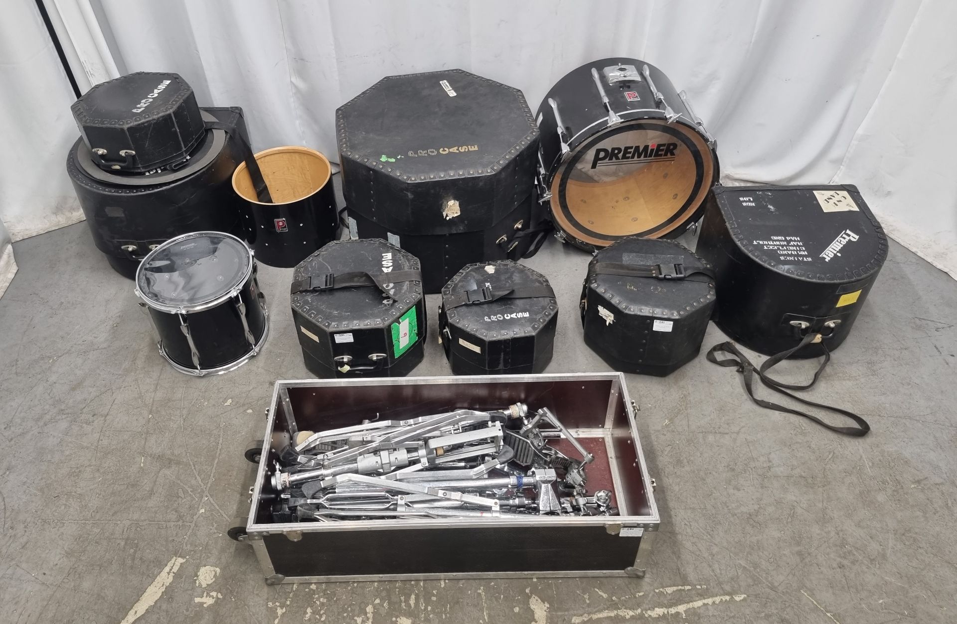 2 x incomplete premier drum kits/ shells and hardware - Image 24 of 31