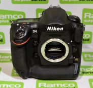 Nikon D4 digital SLR camera body, no battery