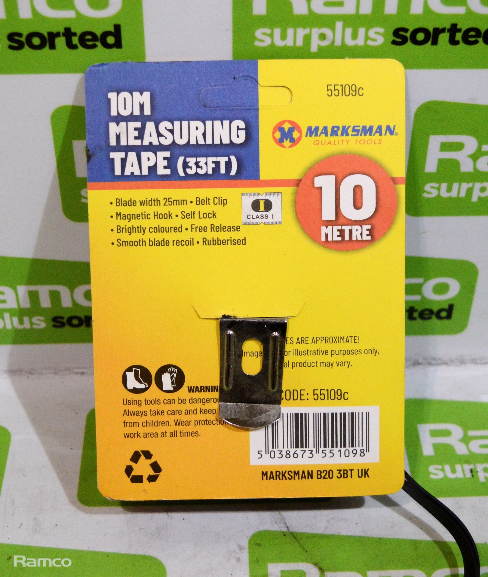 3x Marksman 5m tape measures, 3x Marksman 10m tape measures - Image 3 of 3