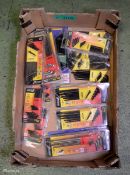 15x sets of allen keys - stubby, ball end