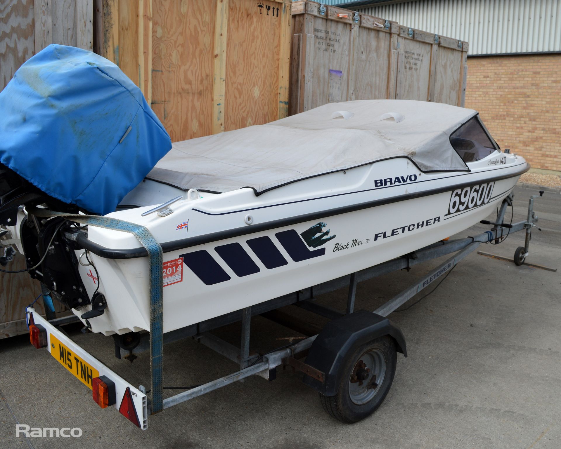 Fletcher 140 Speed Boat with Mercury 60 outboard engine with Trailer - Image 3 of 24