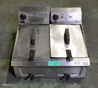 Falcon Pro-Lite LD50 Electric Countertop Twin Fryer