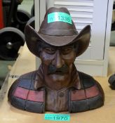 Cowboy decorative bust