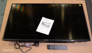 Sharp LC-43CFF5111K LCD colour tv with remote no stand