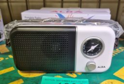 2x Alba portable FM/AM radios