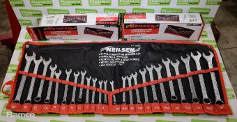 2x Neilsen 25pc combination spanner sets