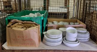 Crockery - plates, cups, saucers