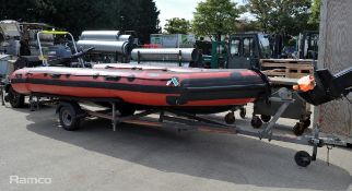 SIT Resqcraft 5000 with Yamaha 40 outboard engine & SBS R2 750 Trailer boat dimensions L5200 x D2060