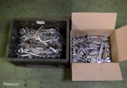 Various Sized Combination Spanners - approx 190