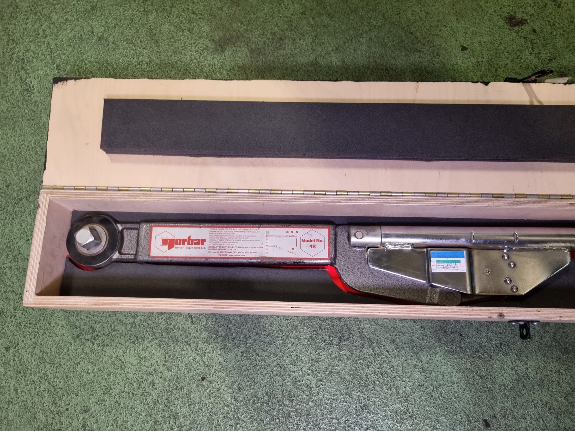 Norbar Industrial 4R, 3/4 inch torque wrench - wooden box - Image 2 of 5