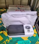 3x Alba portable FM/AM radios