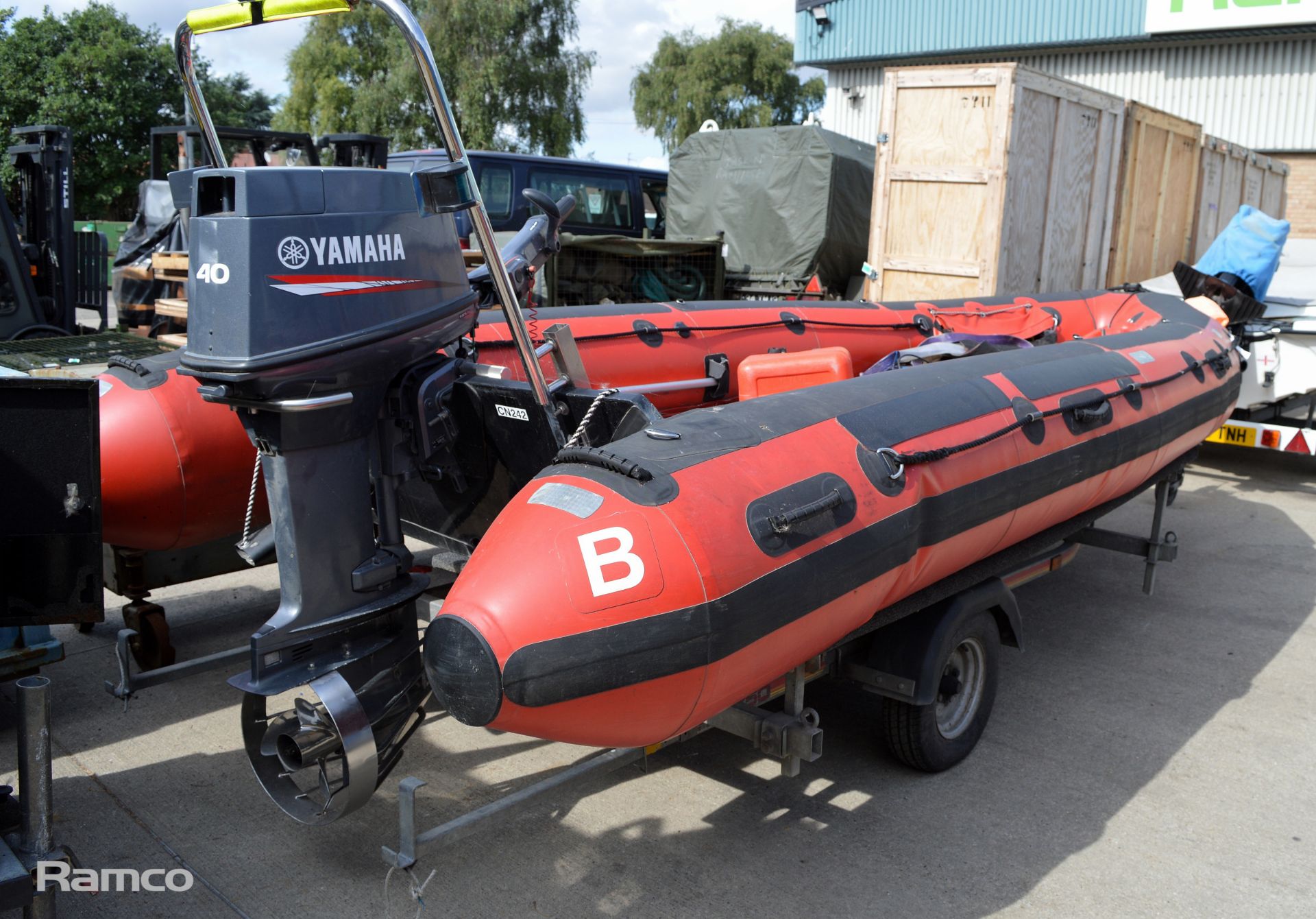 SIT Resqcraft 5000 with Yamaha 40 outboard engine & SBS R2 750 Trailer boat dimensions L5200 x D2060 - Image 6 of 24