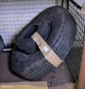 Vehicle and Trailer Tyres - 1x Michelin XZA 8.25R16 128K Tyre, 2x Supreme 4.80/4.00-8 Trailer Tyres