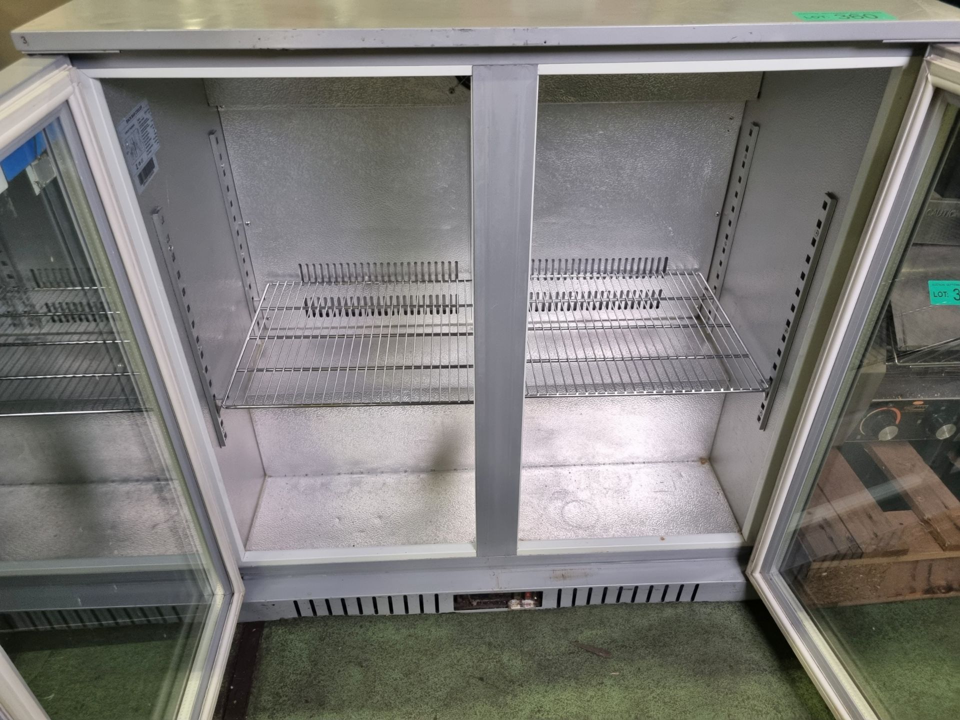 Kool NRL S2-IC210A Back Bar Cooler double glass door No Key - Image 3 of 4