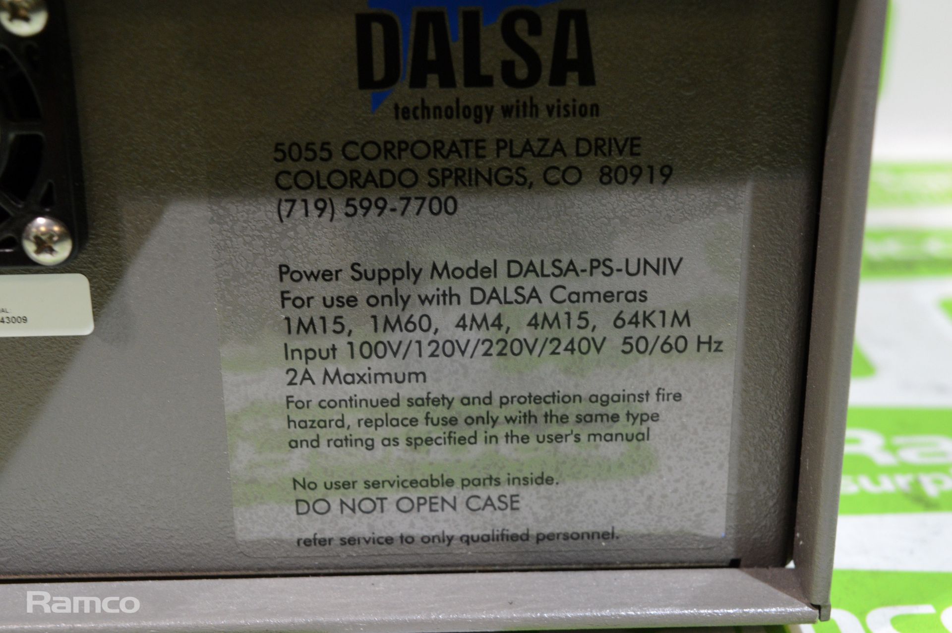 Dalsa camera power supply unit (PSU) with cables 25x25x10 - Image 2 of 2