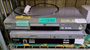 Panasonic DVD-RV32 DVD player 220/240V 50Hz , Panasonic NV-VP33 DVD & tape player 220/240V 50Hz