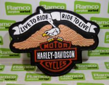 Harley Davidson Cast Sign