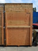 Heat treated Wooden shipping crate L100 x W153 x H240cm