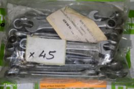 Various Sized Combination Spanners - approx 40