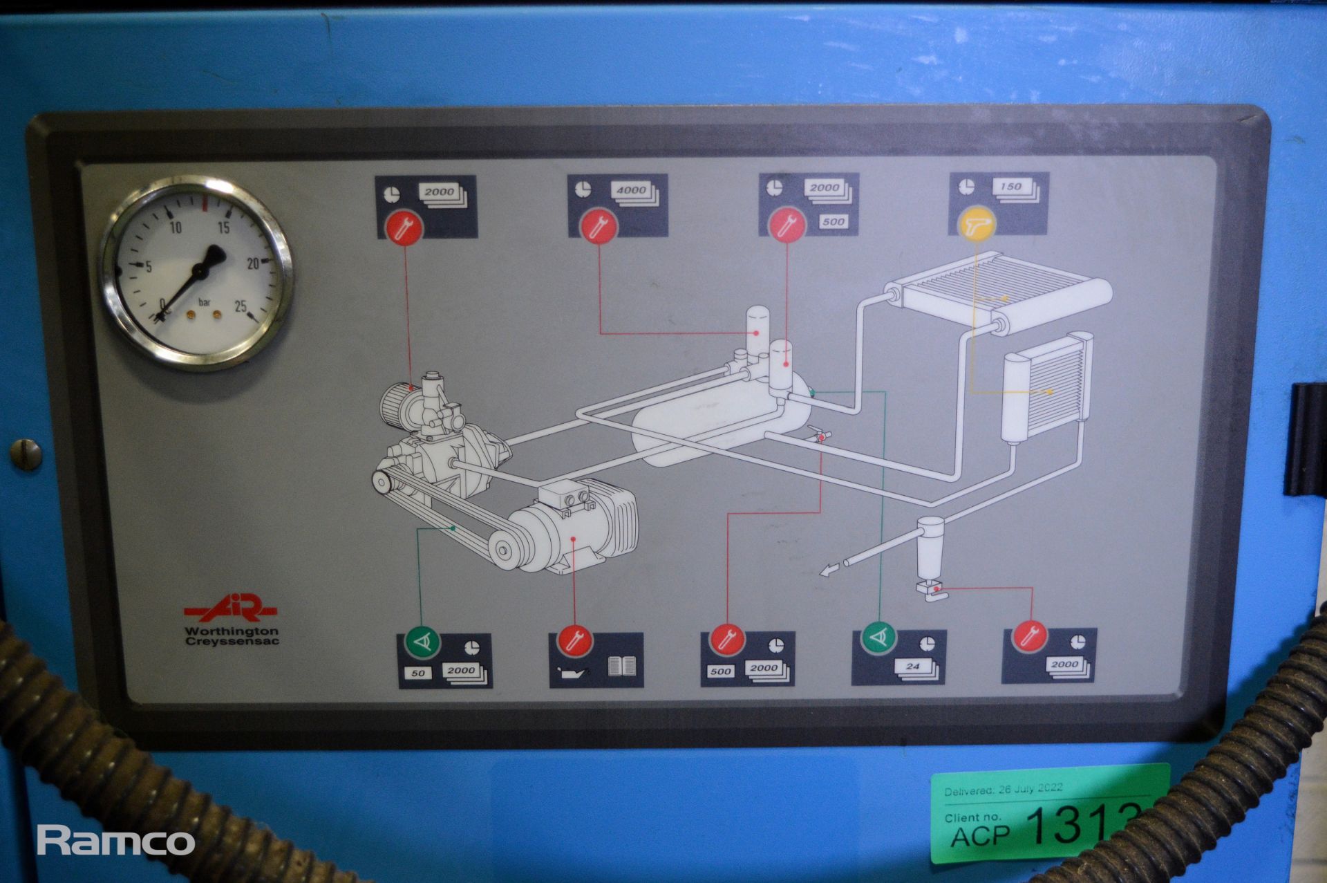 Worthington Rollair 1500 Compressor - Image 2 of 8