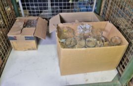 Stillage of glassware incl. jugs and drinking glasses