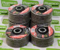 Neilsen 40 grit aluminium oxide flap discs - 6 per pack - 6 packs