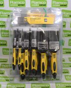 5x Stanley paint brush sets