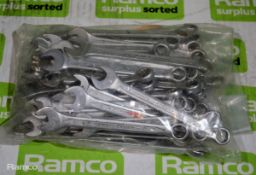 Various Sized Combination Spanners - approx 50