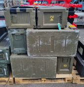 10x Laycon storage bins - L 89 x W 35 x H 51 cm