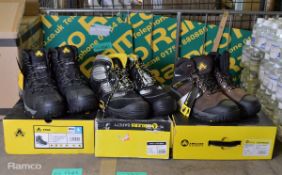 3 pairs of Ambler safety boots - 2x 11, 1x9