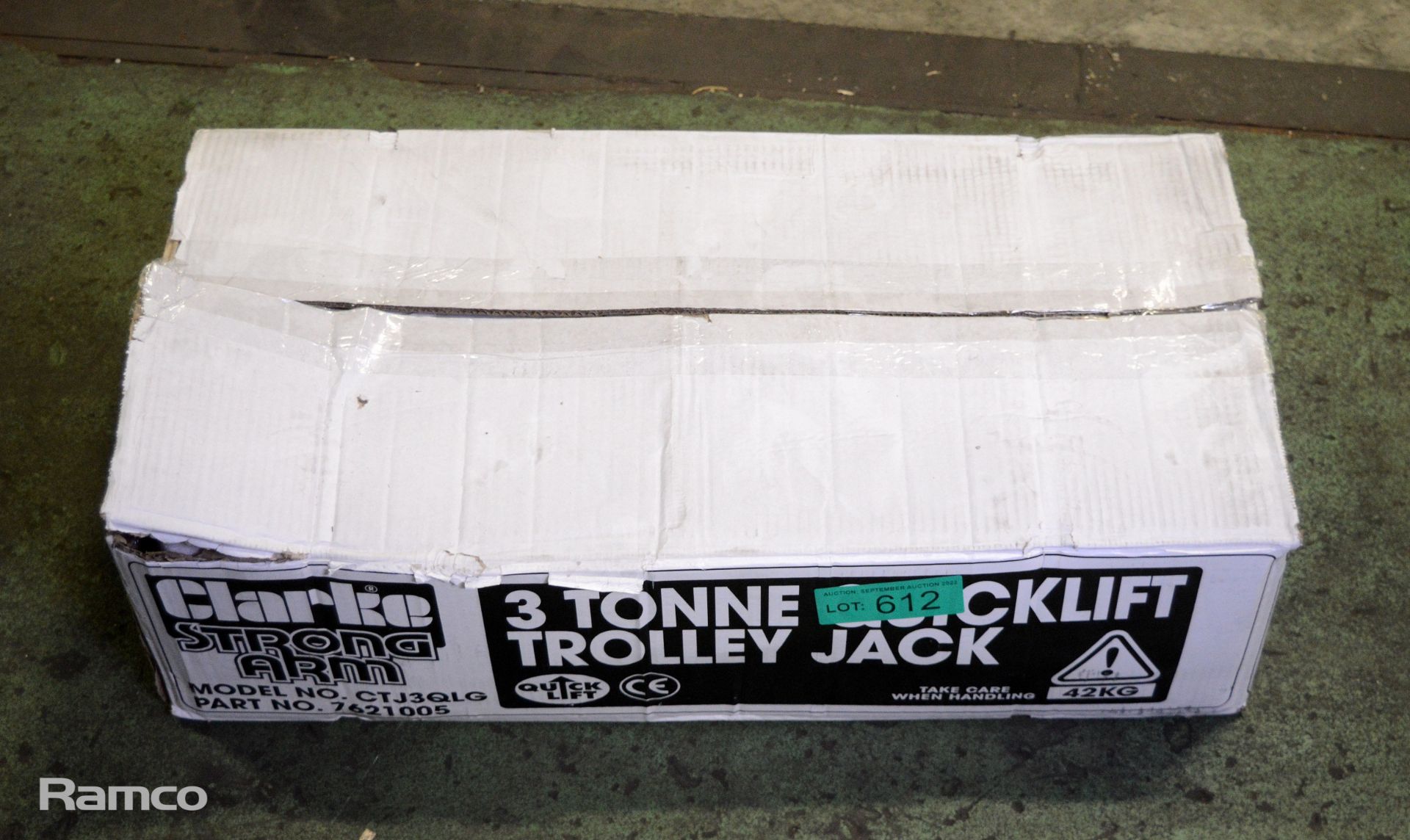 Clarke CTJ3QLG 3-tonne quick lift trolley jack - Image 6 of 6